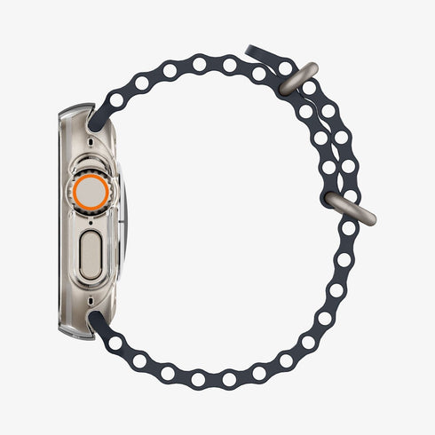 ACS05458 - Apple Watch Ultra (Apple Watch (49mm)) Case Thin Fit in black showing the front
